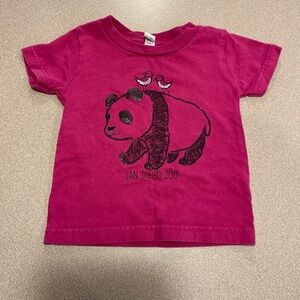 Sold: San Diego zoo pink panda shirt size 18 months